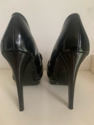 Zapatos Tacón Mocasín Bicolor Marypaz