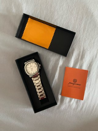 Reloj para hombre Plata y Blanco