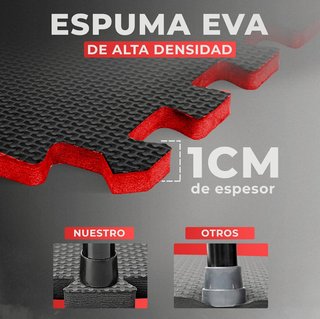 110 Piezas Suelo Gimnasio Negro 30x30x1cm
