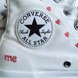 Converse Plataforma Corazones Blancas
