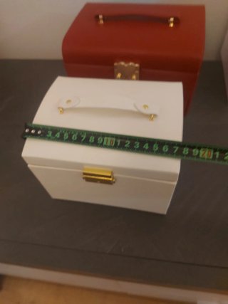 Portagioie di lusso beige e oro
