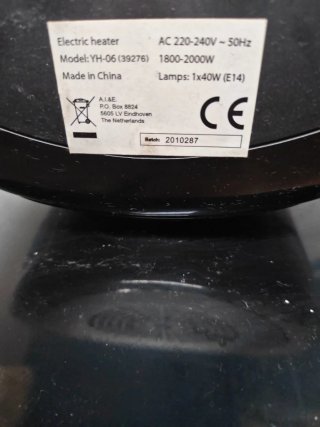 Calefactor eléctrico decorativo