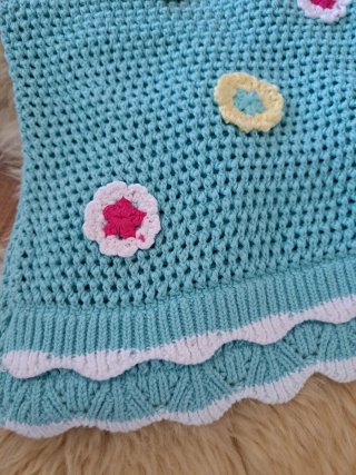 Top Zara Niña Crochet Nuevo con Etiqueta.