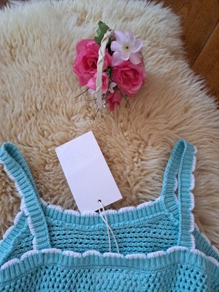 Top Zara Niña Crochet Nuevo con Etiqueta.