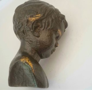 Escultura Busto Infantil ppio s XX - Decoración