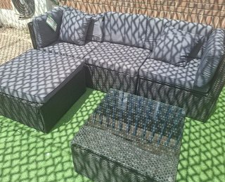 Sofá Chaise Longue terraza jardin ratan NUEVO
