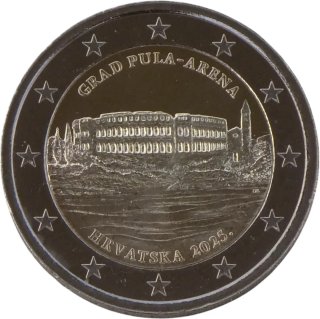 2 € Croacia 2025 Conmemorativa Pula Arena
