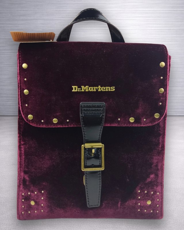 Dr. Martens Mini Velvet Backpack Cherry Red Nueva
