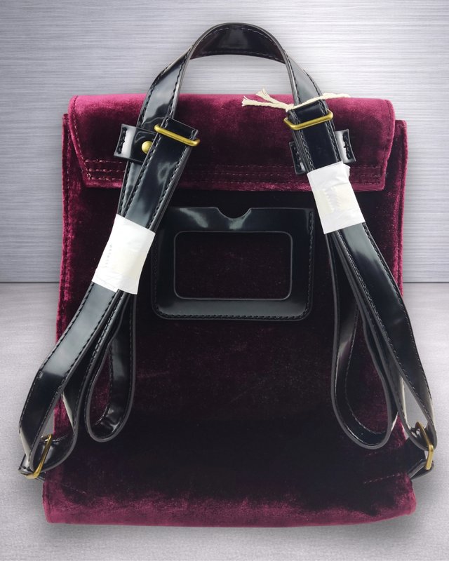 Dr. Martens Mini Velvet Backpack Cherry Red Nueva