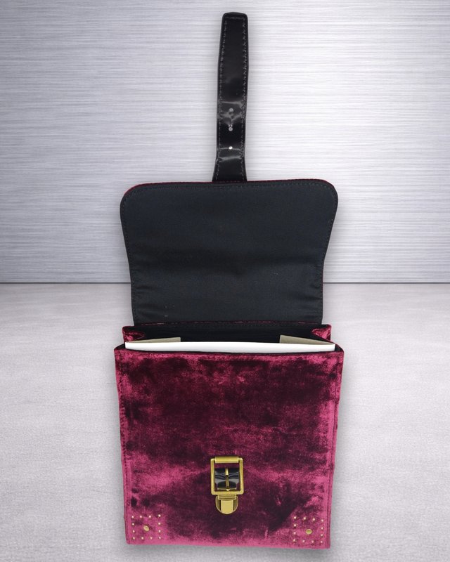 Dr. Martens Mini Velvet Backpack Cherry Red Nueva