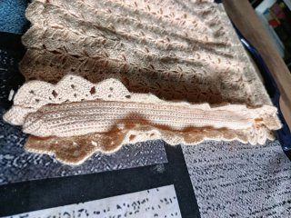Bolso crochet vintage artesanal beige