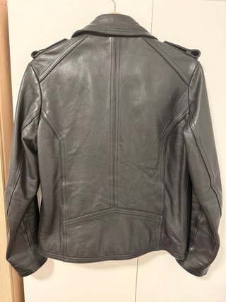 Cazadora Biker 100% Cuero de Vaca Talla M H&M