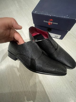 Zapatos Grimaldi uomo negros talla 39