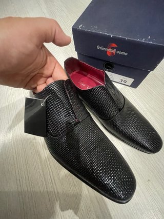 Zapatos Grimaldi uomo negros talla 39