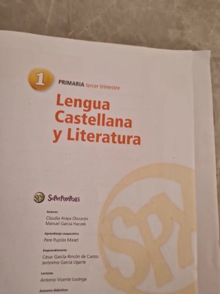 Lengua castellana y literatura 1 Primaria