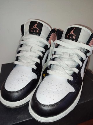 Zapatillas Air Jordan 1 Mid (GS) Rosa