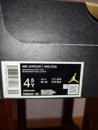 Zapatillas Air Jordan 1 Mid (GS) Rosa