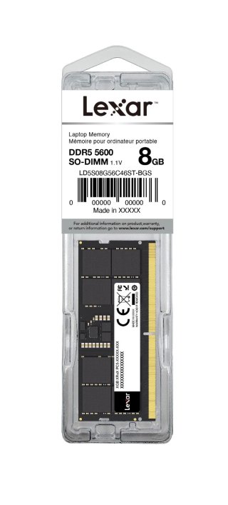 Lexar DDR5 8GB 5600MHz SO-DIMM RAM per Laptop