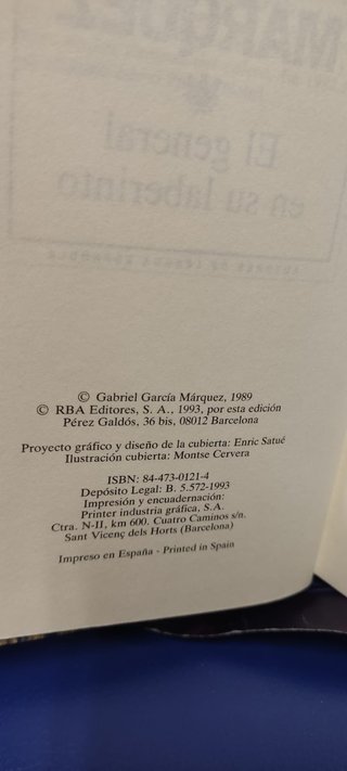 EL GENERAL EN SU LABERINTO GABRIEL GARCÍA MÁRQUEZ