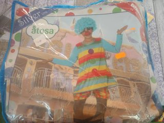 Disfraz payaso arcoíris
