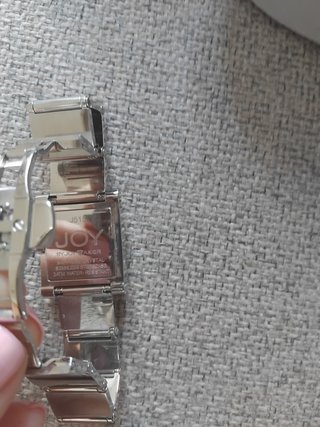 Reloj Joy by Joy Baker Cuadrado Plata Blanco