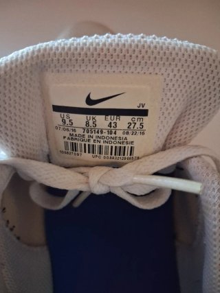 Nike Air Max Tavas Blancas Azul Talla 43