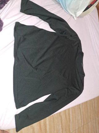 Camiseta manga larga negra