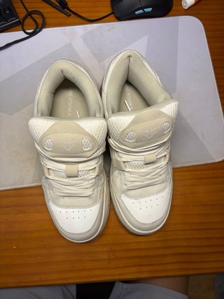 Zapatillas Bershka Beige/Blanco Talla 38