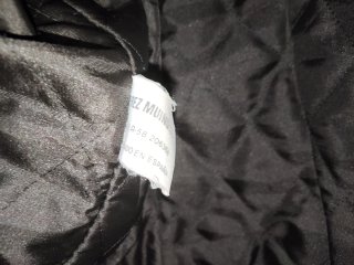 Cazadora Cuero Hombre Vintage Negra