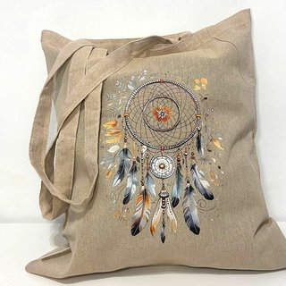Bolsa de algodón con estampado de atrapasueños