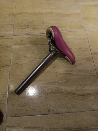 Sillín bicicleta infantil rosa