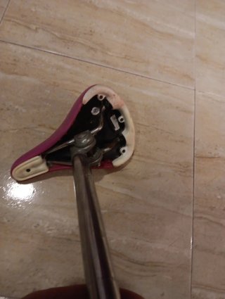 Sillín bicicleta infantil rosa