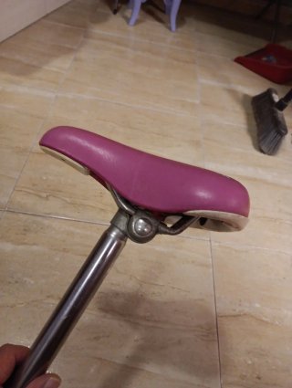 Sillín bicicleta infantil rosa