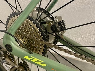 Bicicleta Gravel KTM Verde Arancione