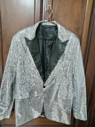 Chaqueta Lentejuelas Plata
