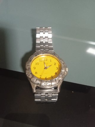 Reloj Dumont Plata y Amarillo