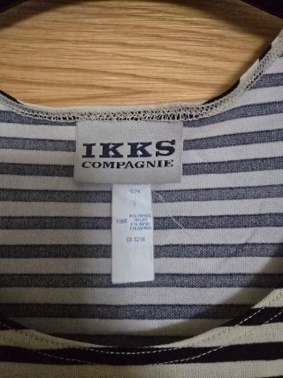 Vestido largo IKKS rayas S/36
