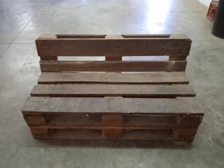 Banco de palets de madera