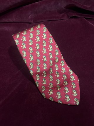 Corbata con estampado de leones