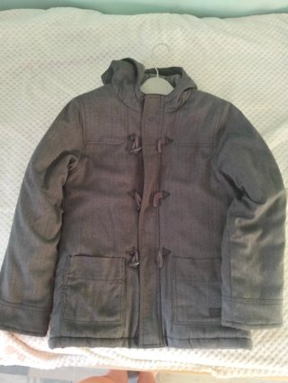 Abrigo niño gris talla 12