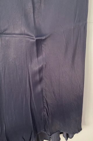 Falda Larga Satinada Gris Talla Única