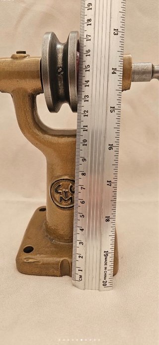 Soporte eje antiguo joyero/orfebre hierro fundido