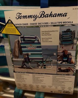 Silla de Playa Tommy Bahama Nueva, sellada.
