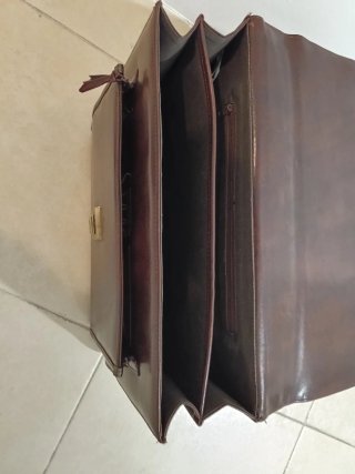 Maletín Vintage Piel Marrón Alta Gama