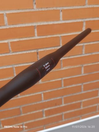 31,8x760mm CARBÓN Manillar plano URBAN CLASSIC.