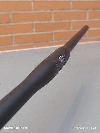 31,8x760mm CARBÓN Manillar plano URBAN CLASSIC.