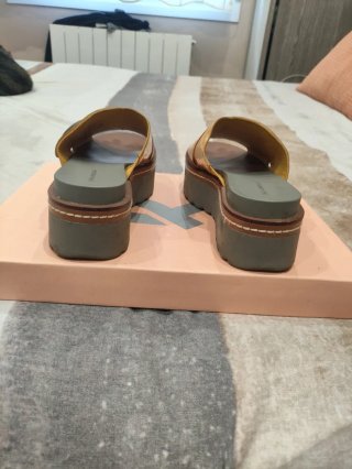 Sandalias Zara Tiras Mostaza