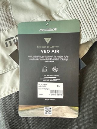 Chaqueta Moto Modeka Veo Air Hombre Gris