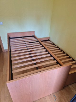 Cama y cajonera infantil madera