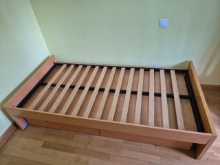 Cama y cajonera infantil madera